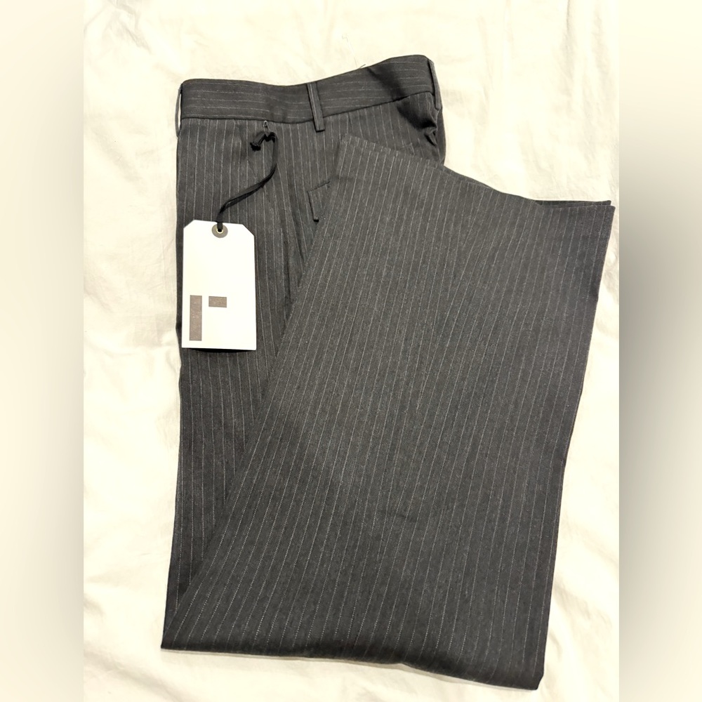 Rogan wide leg wool pant